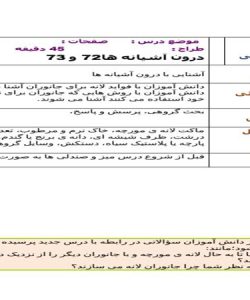 طرح درس قلمه زدن علوم دوم ابتدایی درس نهم