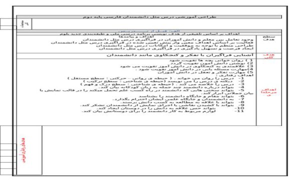 طرح درس ملی فارسی دوم ابتدایی درس مثل دانشمندان درس هفدهم