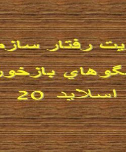 پاورپوینت مديريت رفتار سازماني الگوهاي بازخور