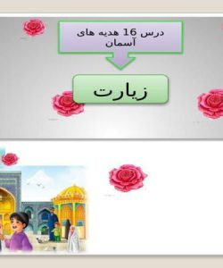 پاورپوینت هدیه آسمانی ششم دبستان درس 16 زیارت