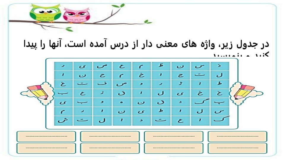 پاورپوینت نگارش ششم دبستان درس 16 آداب مطالعه با حل سوالات