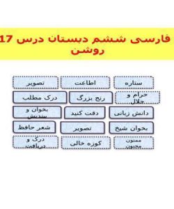 پاورپوینت فارسی ششم دبستان درس 17 ستاره روشن