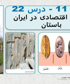 پاورپوینت مطالعات اجتماعی هفتم درس 22 اوضاع اقتصادی در ایران باستان