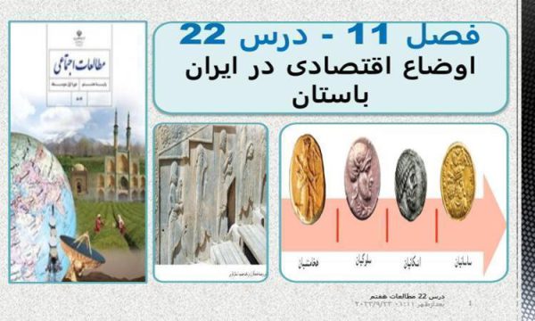 پاورپوینت مطالعات اجتماعی هفتم درس 22 اوضاع اقتصادی در ایران باستان