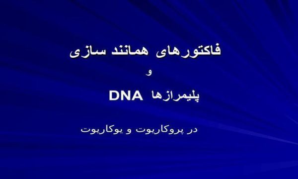 فاکتورهای-همانندسازی-DNAو-پلیمرازها