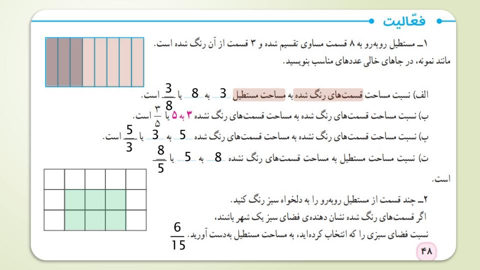 پاورپوینت-حل-فعالیت-کار-در-کلاس-و-تمرین-های-ریاضی-پنجم-دبستان-فصل-3-نسبت-تناسب-و-درصد1