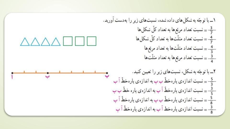 پاورپوینت-حل-فعالیت-کار-در-کلاس-و-تمرین-های-ریاضی-پنجم-دبستان-فصل-3-نسبت-تناسب-و-درصد5